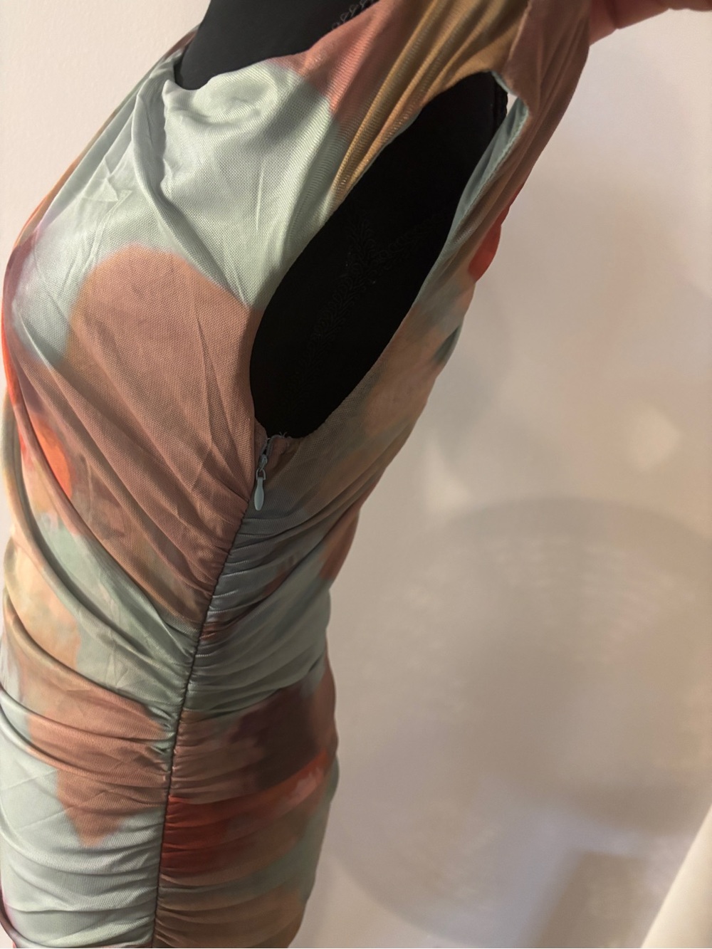 NWT Fashion Nova One-Shoulder Draped Maxi Dress Size L - Picture 3 of 6